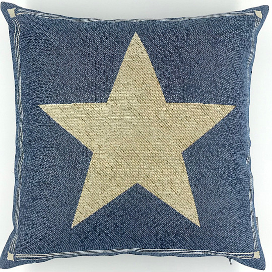 Funda de cojín tapiz ESTRELLA AZUL 1