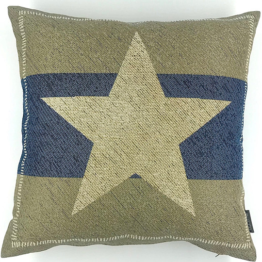 Funda de cojín tapiz ESTRELLA AZUL 2