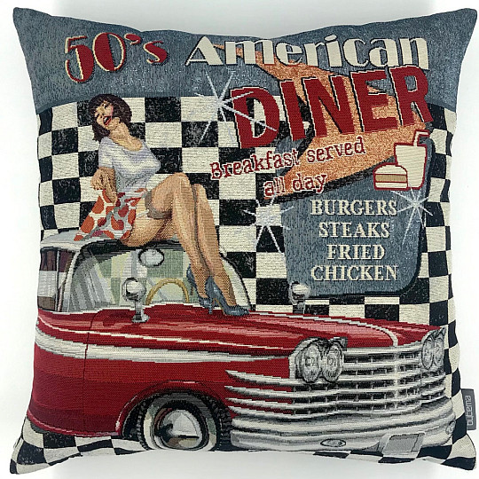 Funda de almohada tapiz AMERICAN DINER
