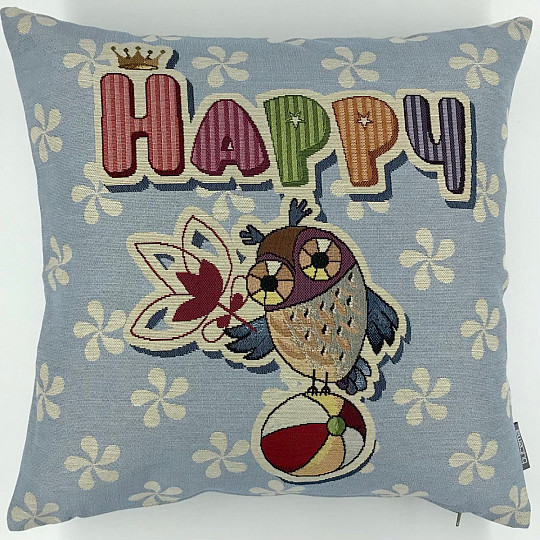 Funda de cojín tapiz HAPPY