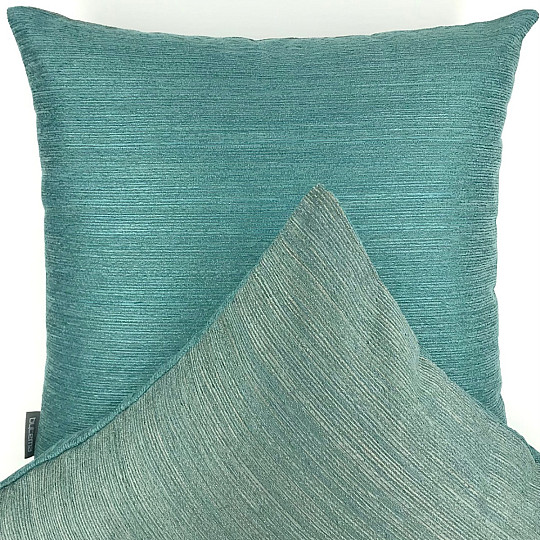 ALMOHADA CHENILLA ELIA turquesa