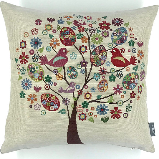 Funda de cojín tapiz ÁRBOL PRIMAVERA