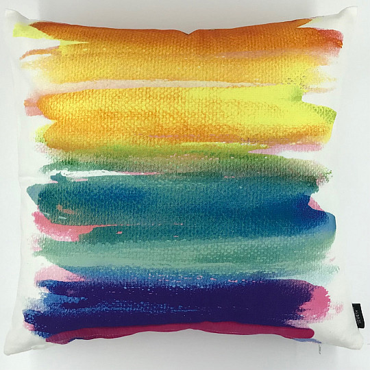 Funda de cojín decorativa ARCO IRIS PASTEL