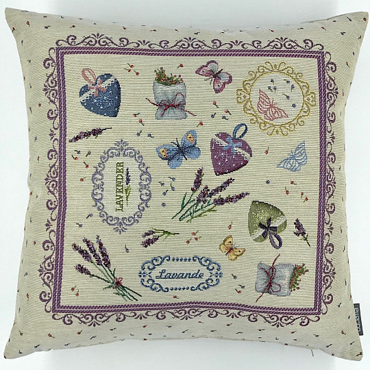 Funda de cojín tapiz Sueño de lavanda