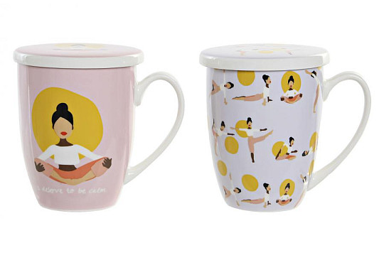 Juego de té con colador Joga 325 ml