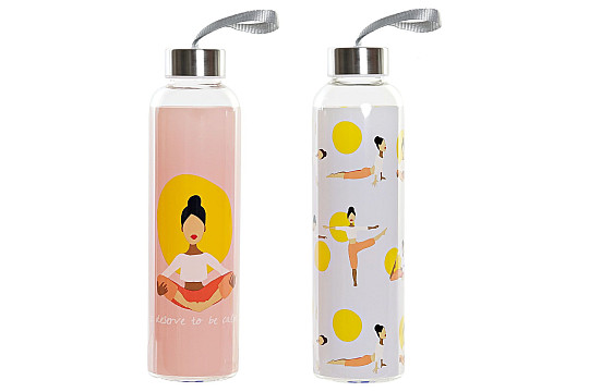 Botella de cristal YOGA 550 ml