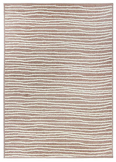 Alfombra pieza LOTTO rayas beige/blanco