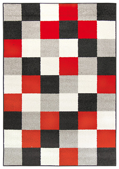Alfombra pieza LOTTO cubos rojo