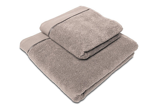 Toalla y toalla de baño MIKRO gris-marrón