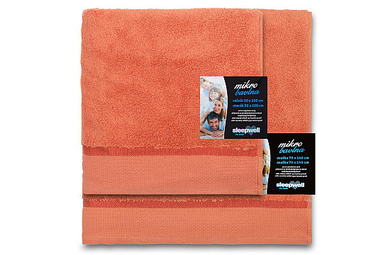 Toalla y toalla de baño MICRO NARANJA