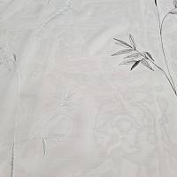 Cortina bordada de lujo GERSTER 11757 blanco