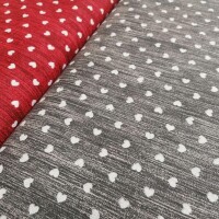Tela decorativa Naira corazones gris oscuro