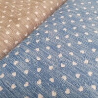 Tela decorativa Naira corazones azul