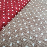 Tela decorativa Naira corazones beige