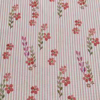 Tela decorativa AVIÑÓN RAYA ROSA