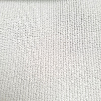 Lujosa tela decorativa de diseño monocromático GERSTER 77052/10 BLANCO