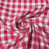 Tela decorativa KANAFAS rojo 1x1 cm