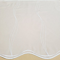 Cortina de lujo bordada blanca GERSTER 556/0001 blanco