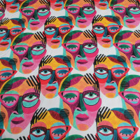 Máscaras de tela decorativas