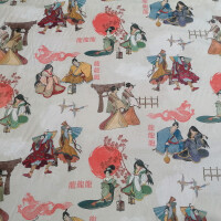 Tela decorativa JAPÓN CREMA