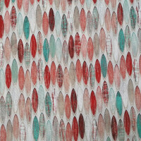 Tela decorativa Surf rojo-turquesa