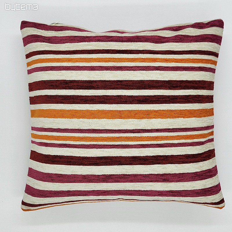 Cojín decorativo LINE naranja rosa
