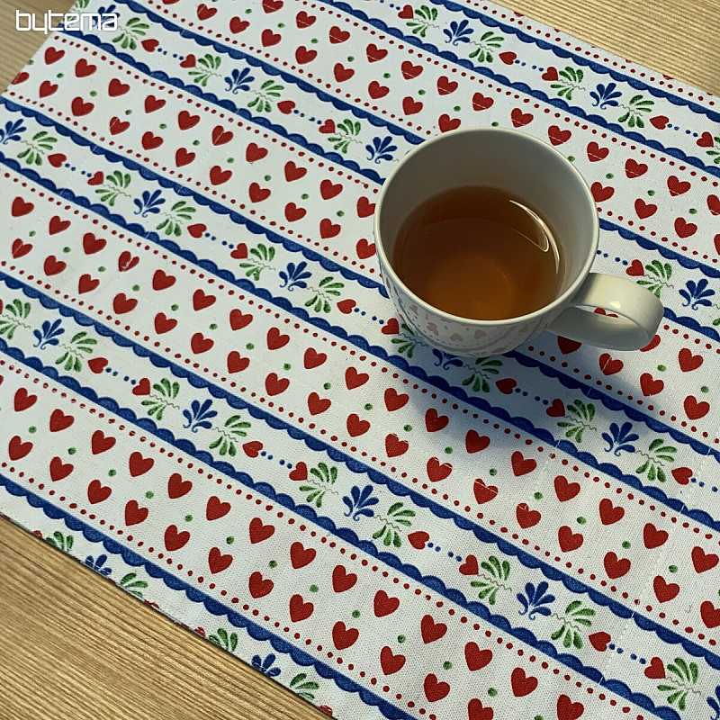 Mantel individual CORAZÓN