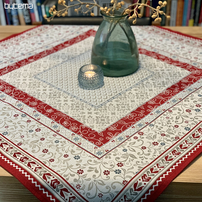Mantel tapiz y mantón FLORES EN MARCO