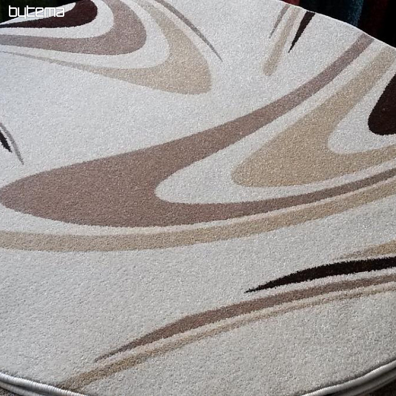 alfombra circular CAFÉ crema