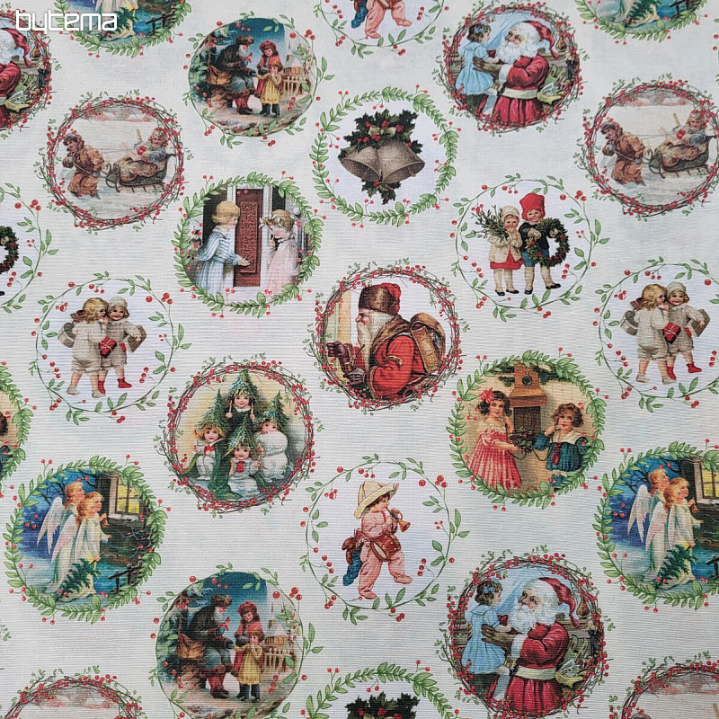 Tela decorativa navideña VICTORIAN CHRISTMAS