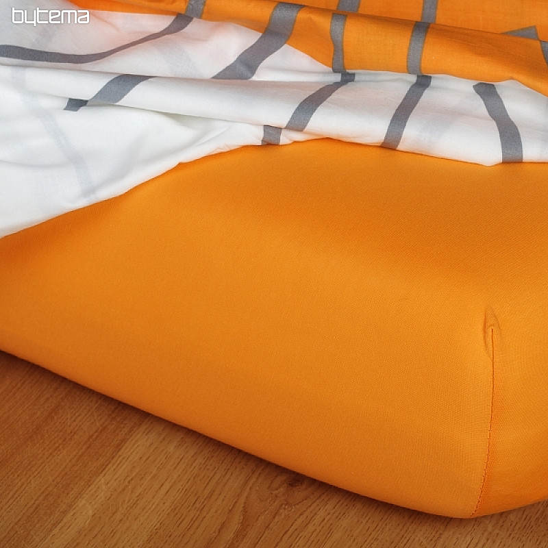Sábana jersey color naranja