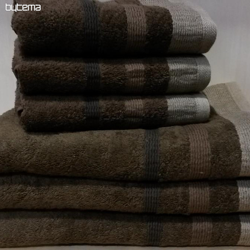 Toalla y toalla de baño METROP marrón