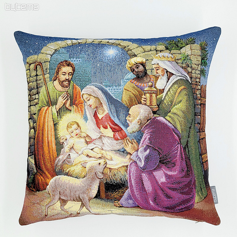 Funda tapiz navideño EL NACIMIENTO DEL NIÑO JESÚS