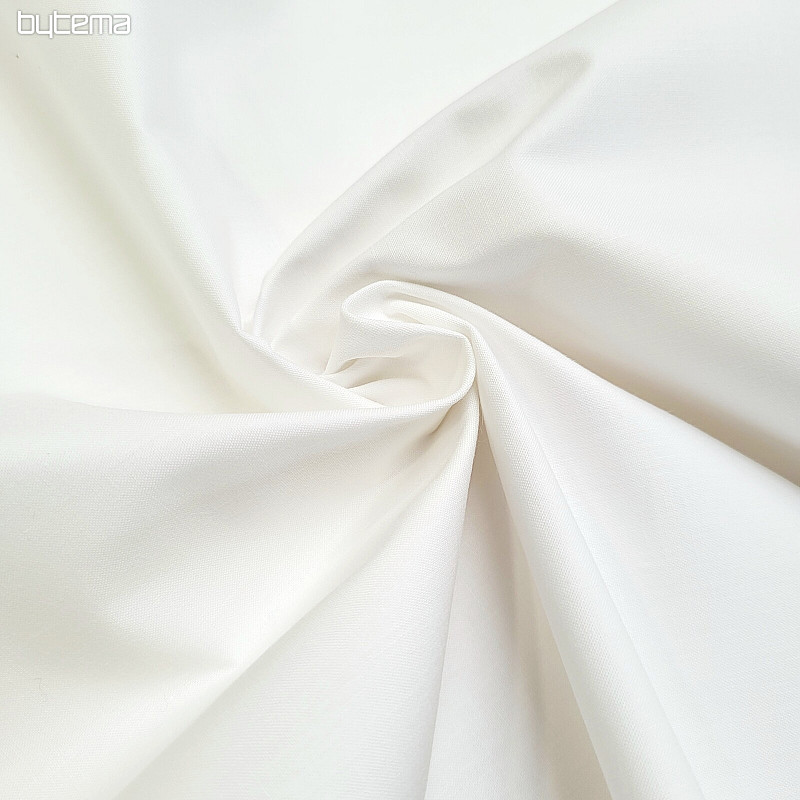 SOLITUDE SATIN Tejido de algodón blanco