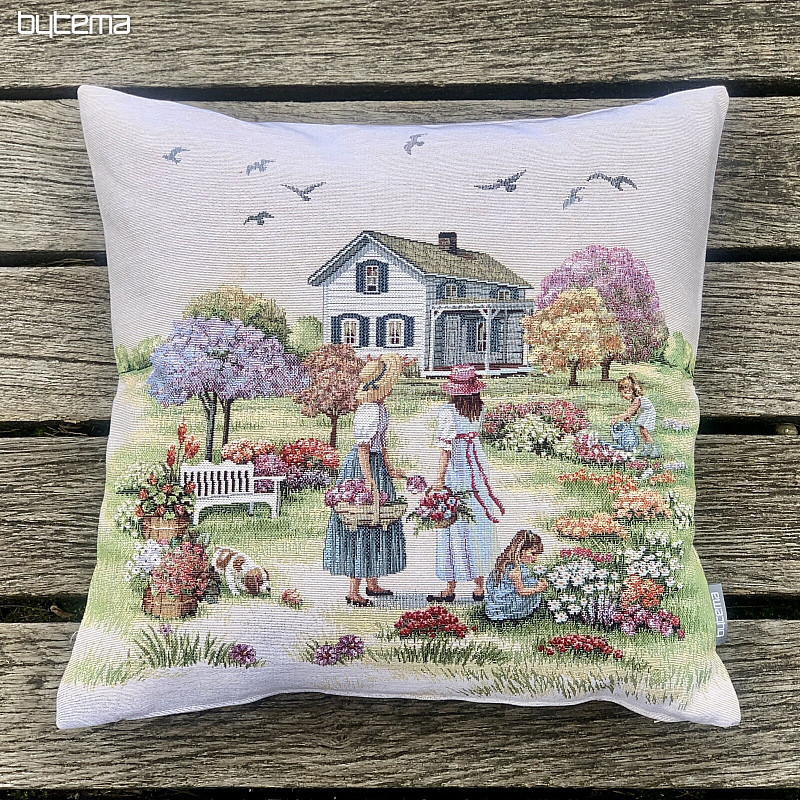 Funda de cojín tapiz JARDÍN DEL PARAÍSO