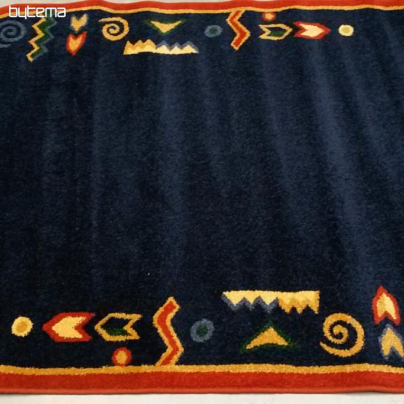 Alfombra ovalada MODERNA 130x240 azul oscuro