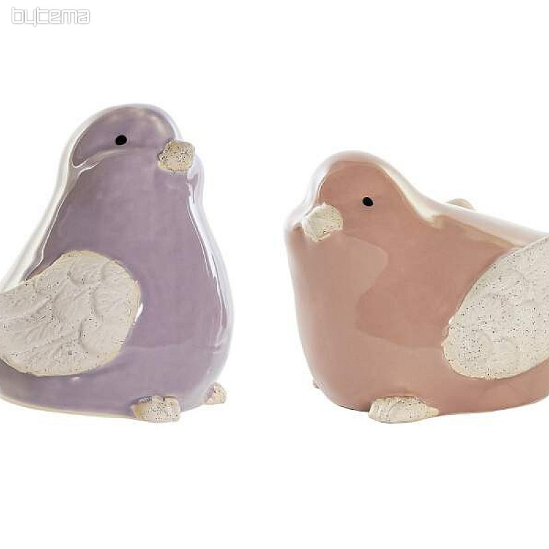 Figura PÁJAROS porcelana 14x10x9