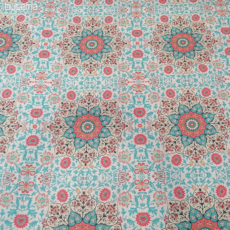 Tela decorativa Sayuri turquesa