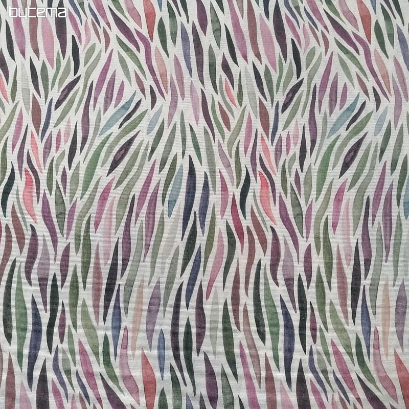 Tela decorativa Izaro verde-morado