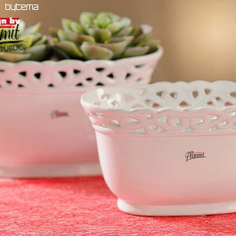 Jardinka encaje blanco 24 cm