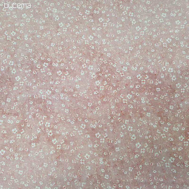 Tela de algodón MONO MINI FLOR ROSA