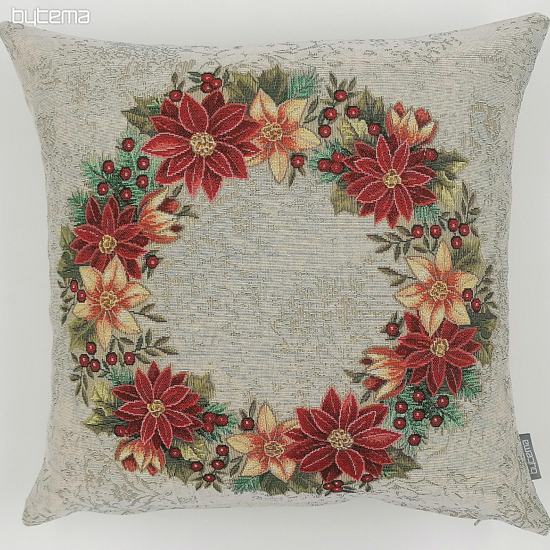 Funda tapiz navideño CORONA DE ROSAS DE NAVIDAD