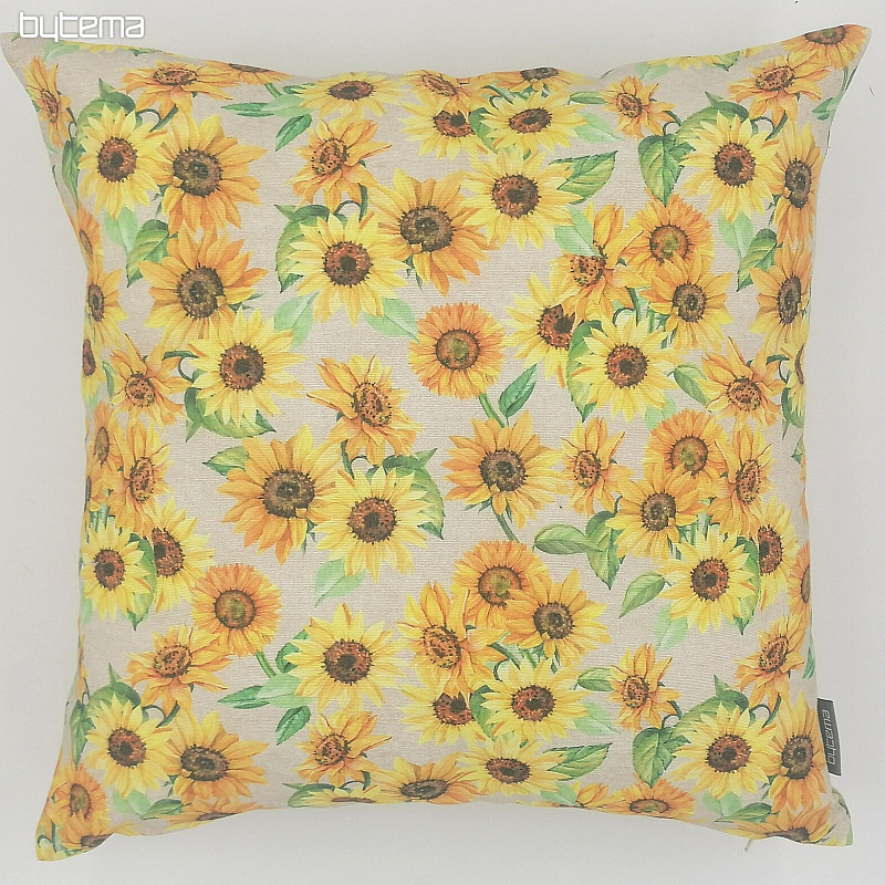 Funda de cojín de girasol