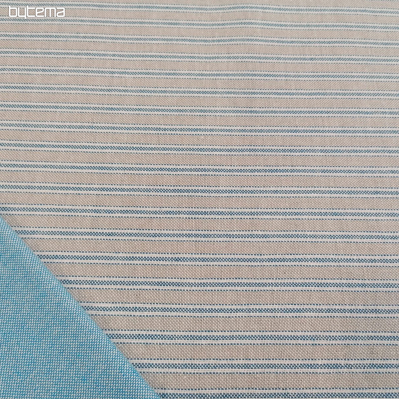 Tela decorativa Rayas iris - azul 77