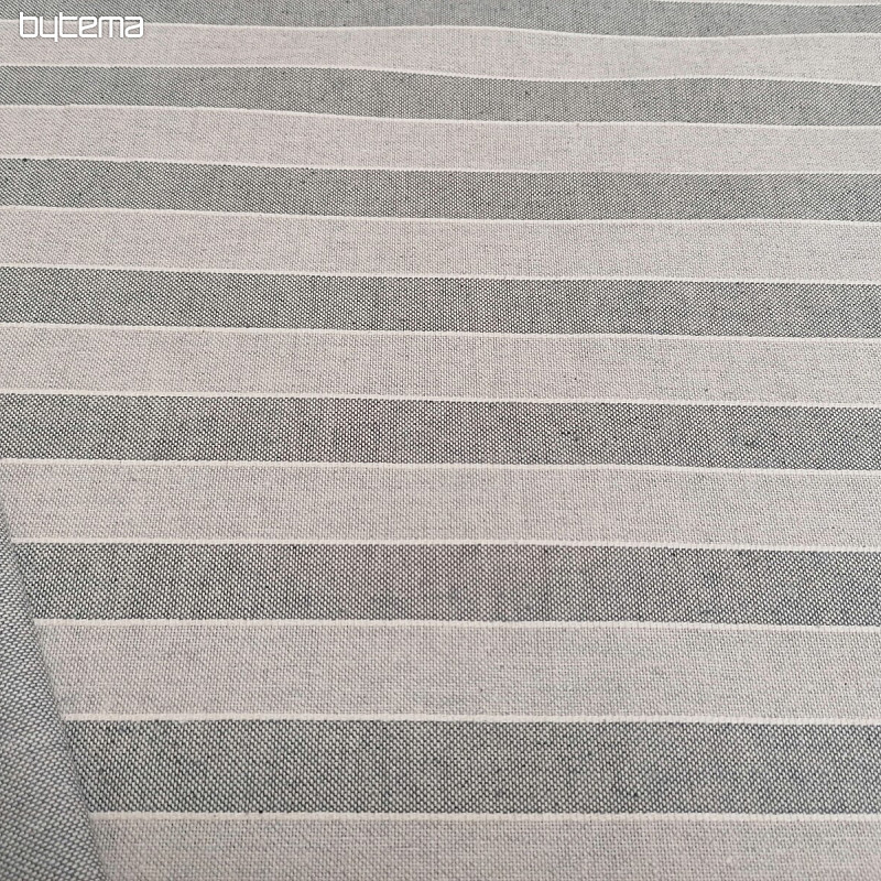 Tela decorativa Trebol rayas - gris 2 cm 72