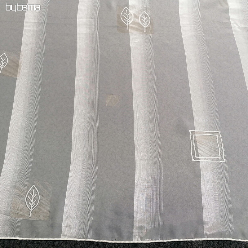 Cortina de voile crema pétalos beige - 731/300