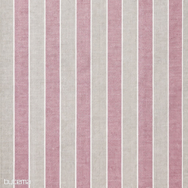 Tela decorativa Trebol rayas - rosa 2 cm 76