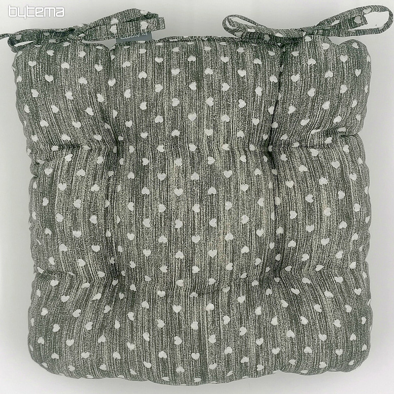 Cojines de silla Srdíčko gris oscuro