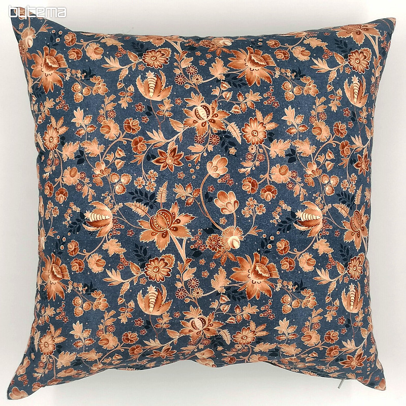 Funda decorativa Varanasi kalamkari azul