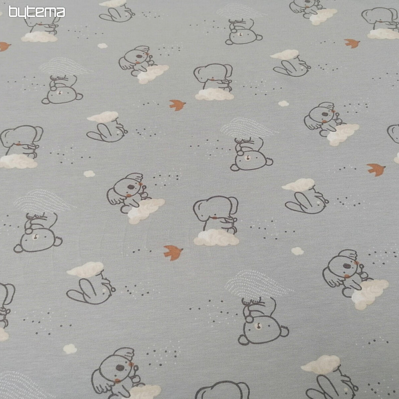 Koala de punto de algodón sobre una nube